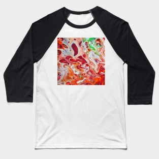 Liquid Marble Texture Baseball T-Shirt